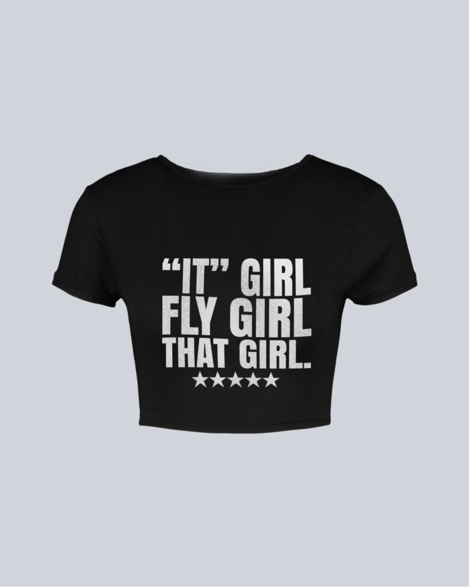 BLACK FLY GIRL TEE