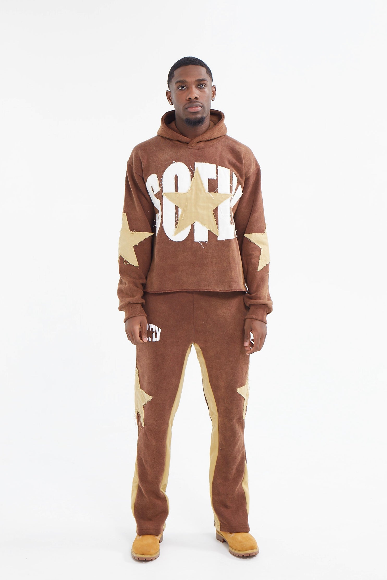 BROWN LIFE OF A STAR SWEATSUIT